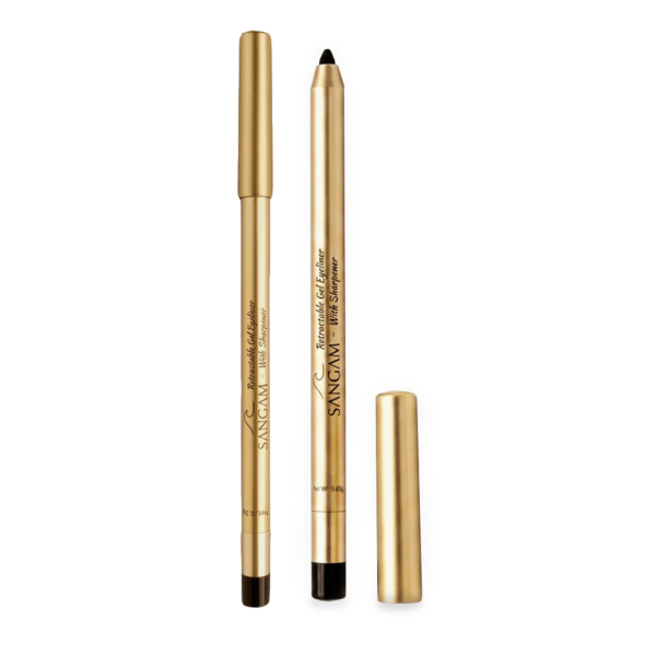 SANGAM Retractable Gel Eyeliner with built in sharpener waterproof matte eyeliner pencil