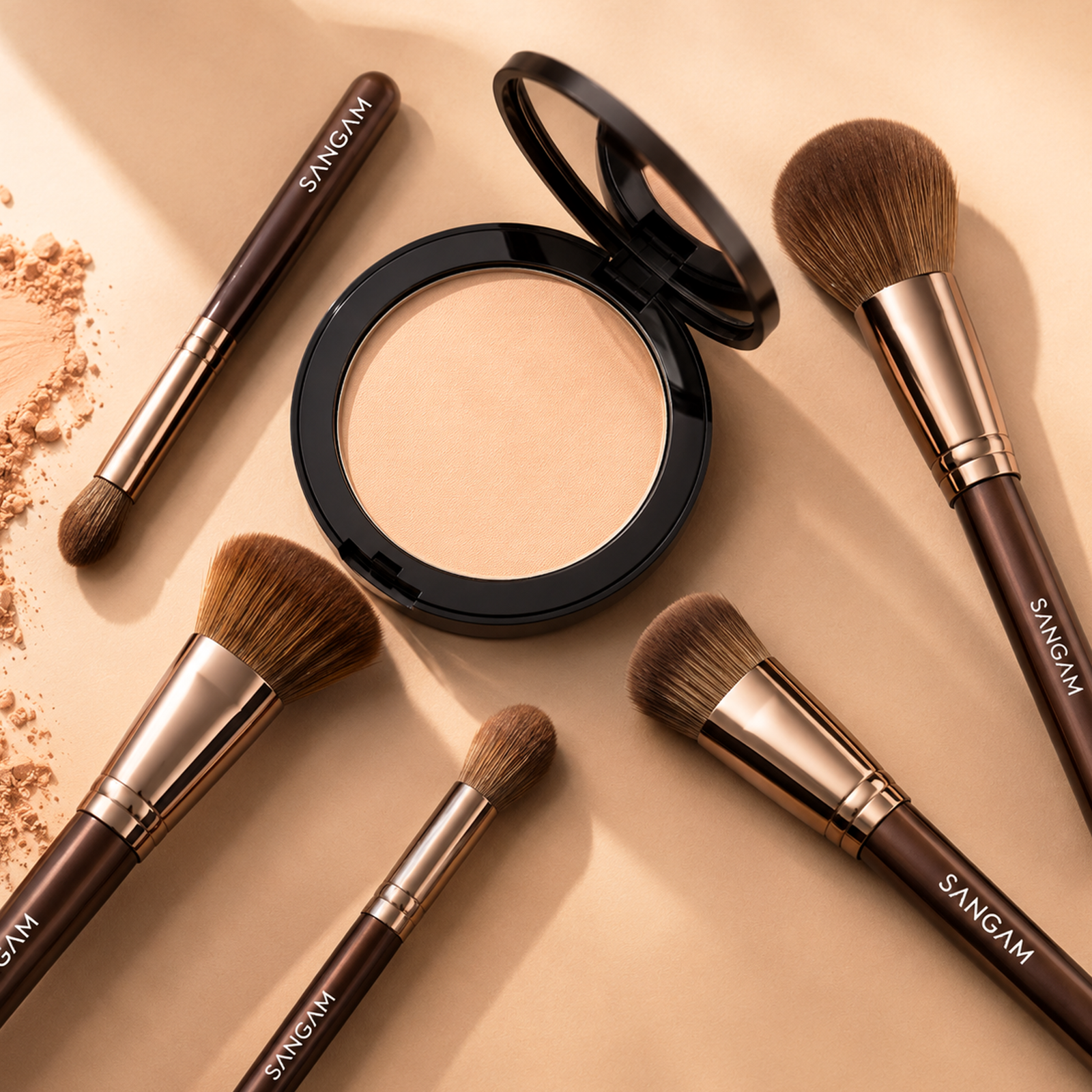 12PCS MAKEUP BRUSH SET WITH ZIPPER BAG - Image 11