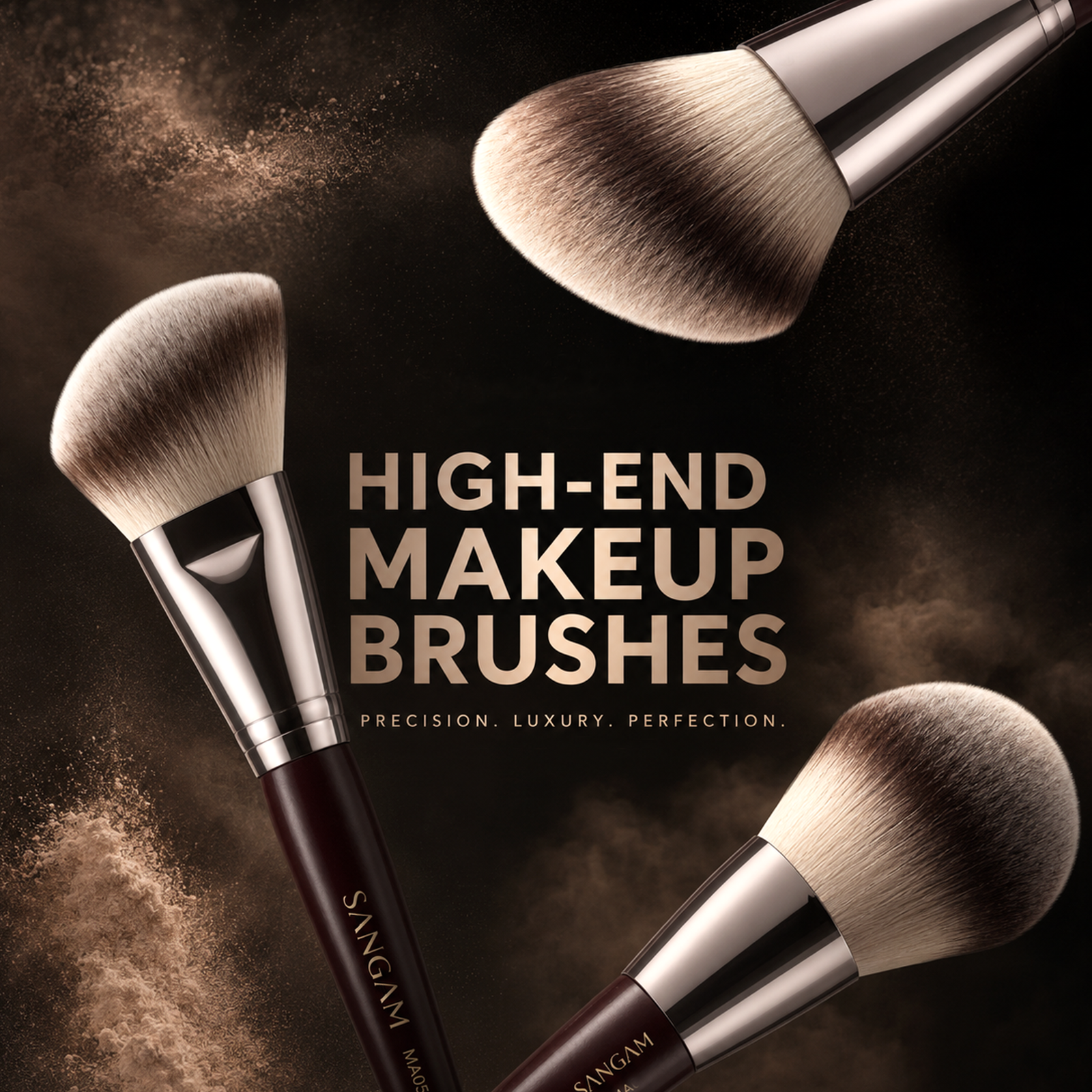 12PCS MAKEUP BRUSH SET WITH ZIPPER BAG - Image 10