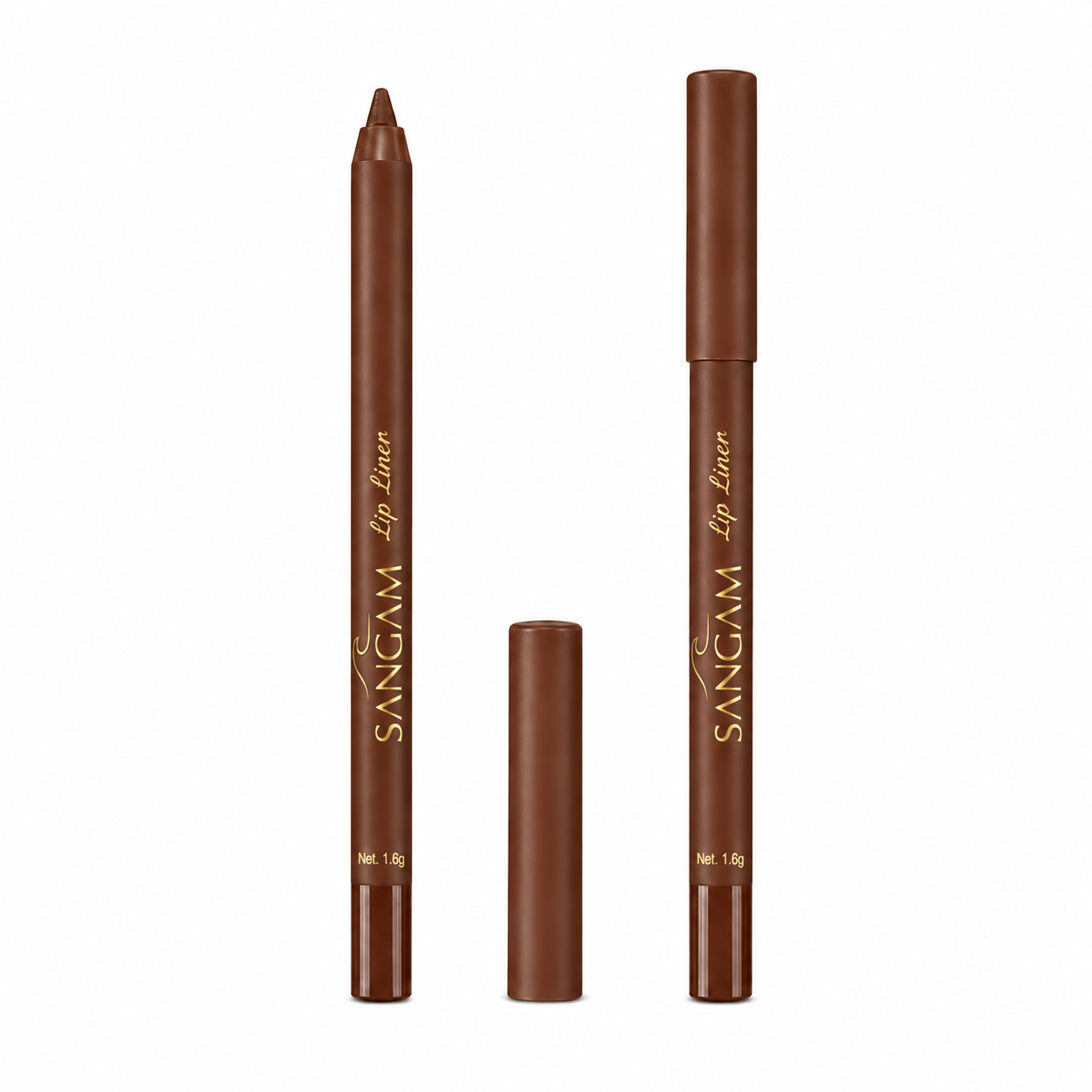 SANGAM lip liner 504 Rich Cocoa Brown matte waterproof