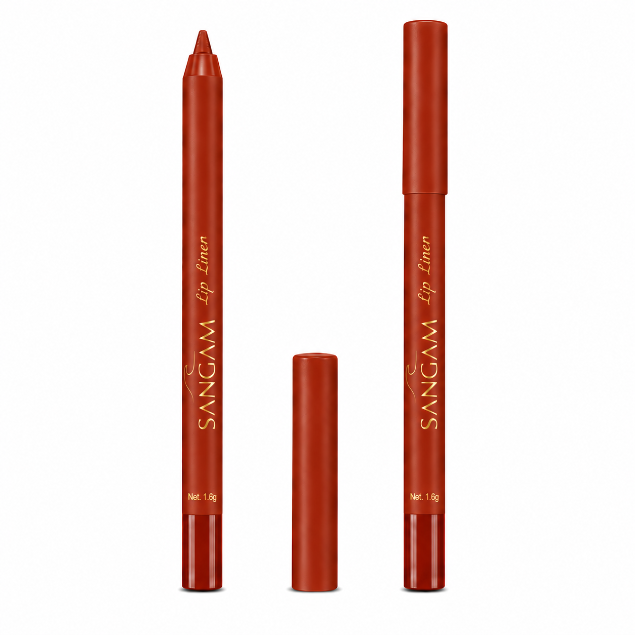 SANGAM lip liner 513 Warm Rust matte waterproof