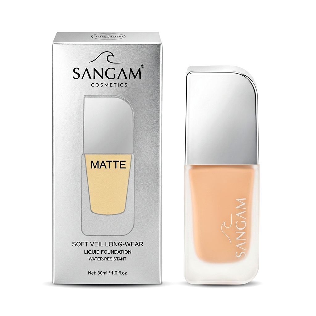SANGAM Soft Veil Liquid Foundation – Matte - Image 6