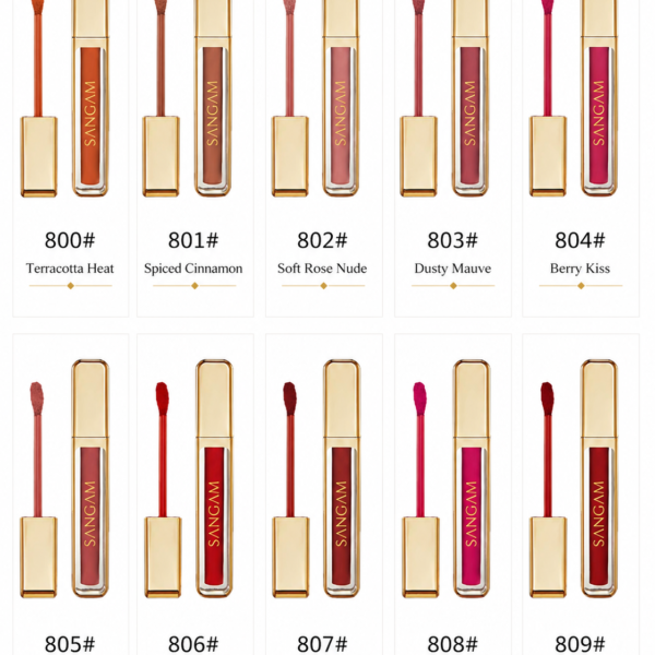 SANGAM matte liquid lipstick Terracotta Heat 800 long lasting waterproof lipstick