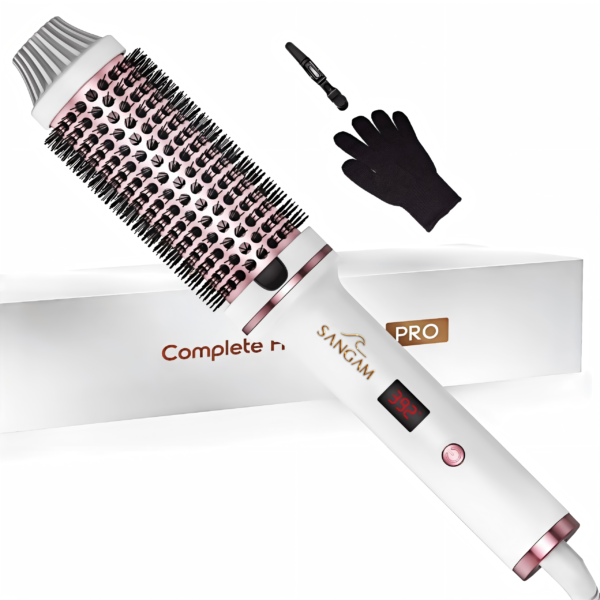 Salon Blowout Thermal Brush with ceramic barrel and ionic technology for smooth, voluminous, frizz-free hair styling