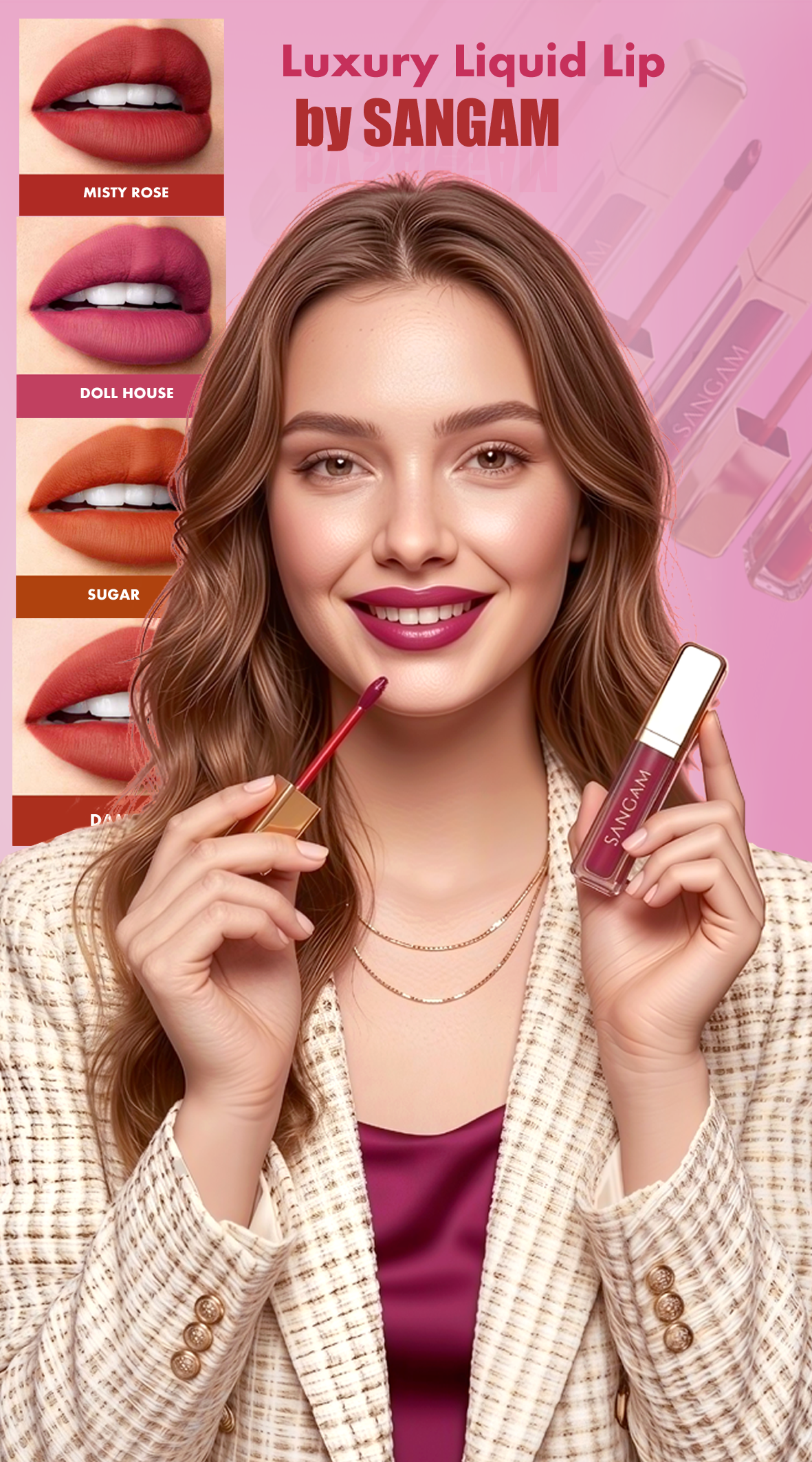 Luxury makeup collection mobile banner