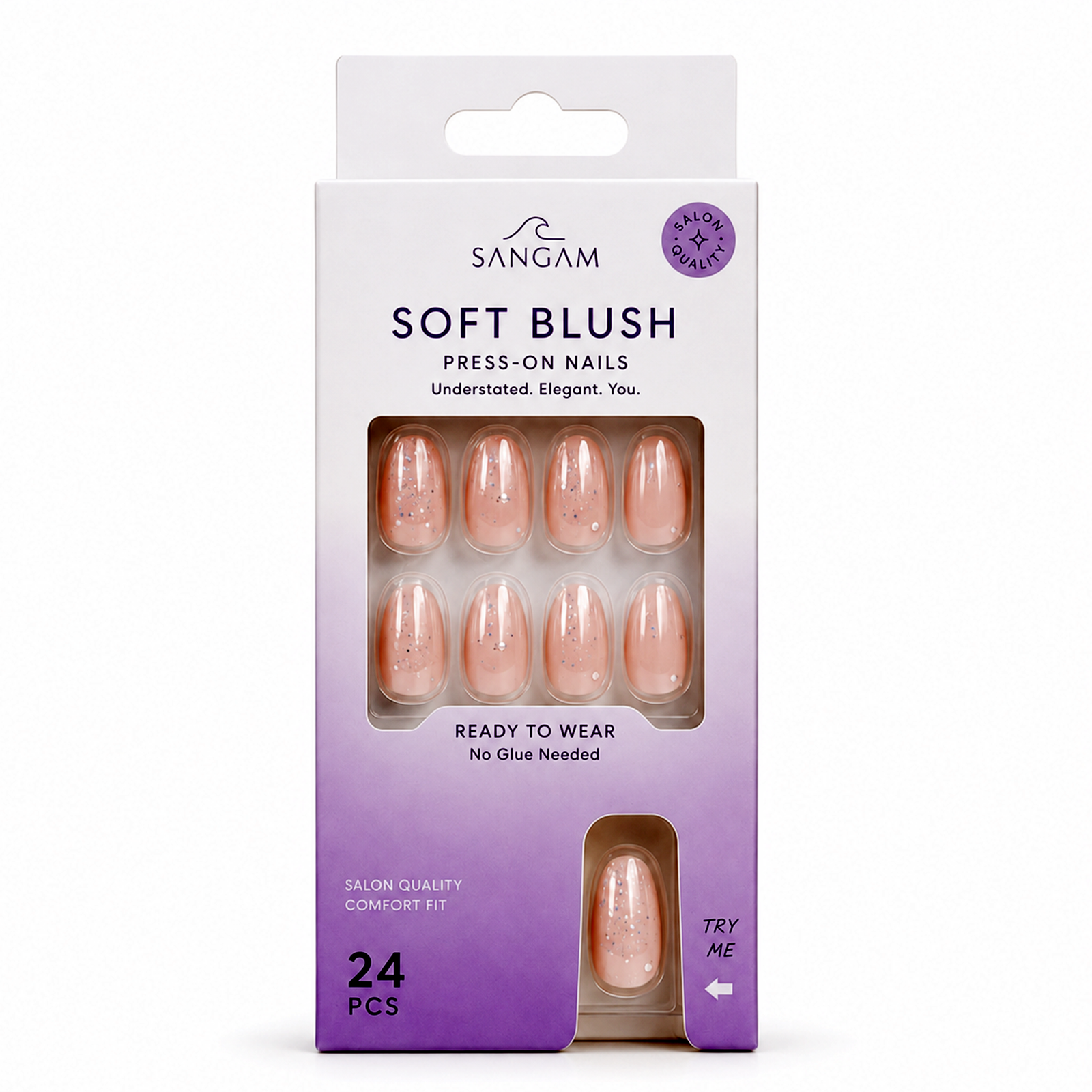 Luxury Oceanic Glow Press-On Nails – SANGAM - Image 3