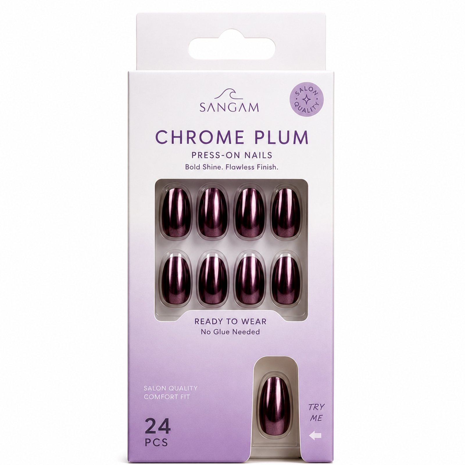 Luxury Oceanic Glow Press-On Nails – SANGAM - Image 4