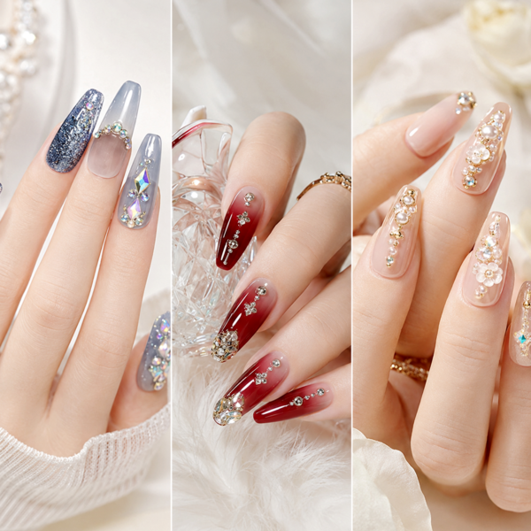 Luxury Press-On Nails – SANGAM – Salon Perfect Reusable Set